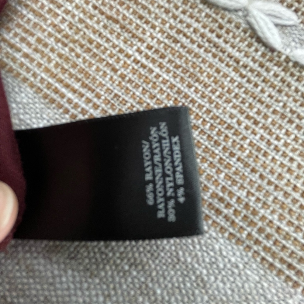 Ann Taylor Burgundy Dress Sz 8P - 8 Petite - Picture 10 of 11